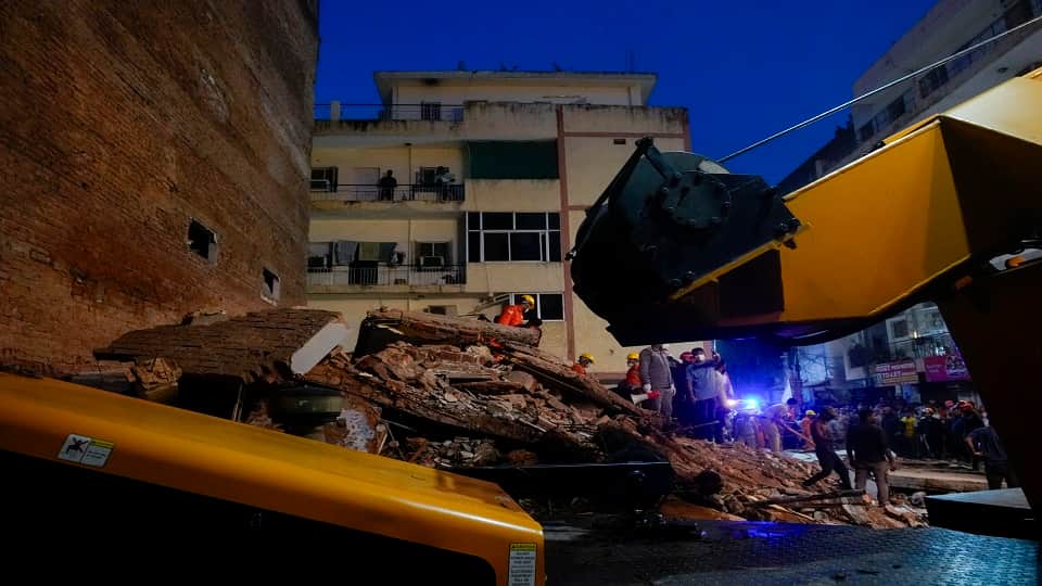 Construction underway in basement of 55-square-yard building MCD unaware Satya Niketan incident raise question