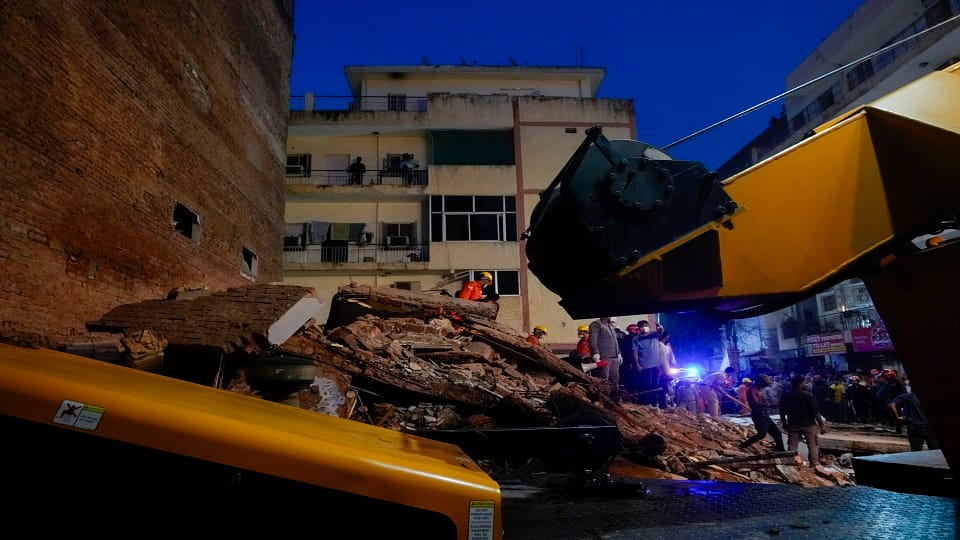 Construction underway in basement of 55-square-yard building MCD unaware Satya Niketan incident raise question