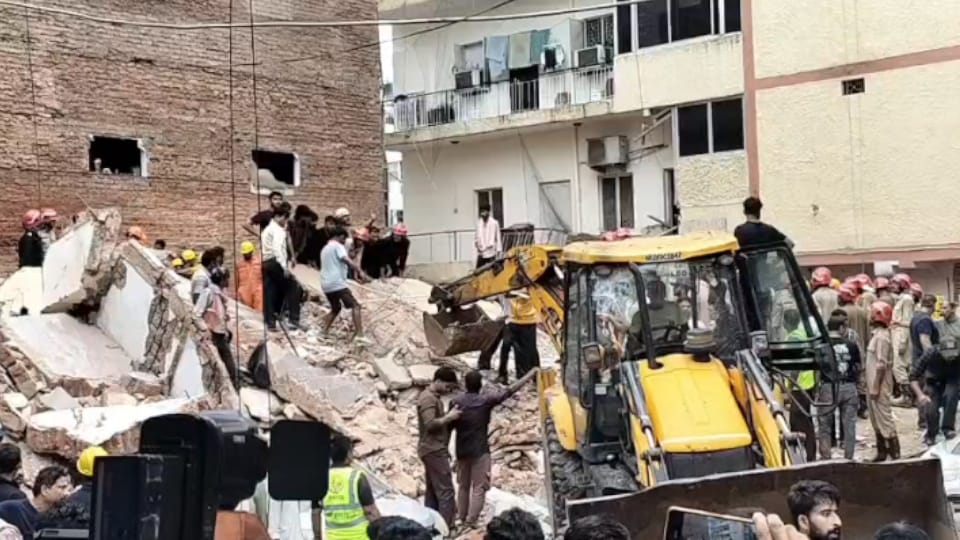 Building collapses in Delhi Who is the owner Police register FIR government forms committee to investigate