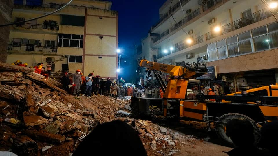 Construction underway in basement of 55-square-yard building MCD unaware Satya Niketan incident raise question
