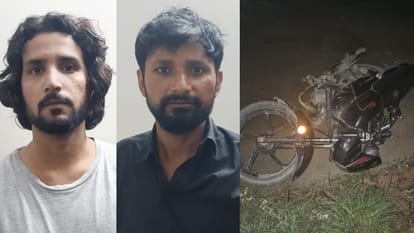गिरफ्तार बदमाश।
