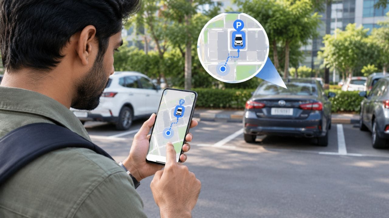 how to save parking location in google maps feature to find park cars android iPhone trick
