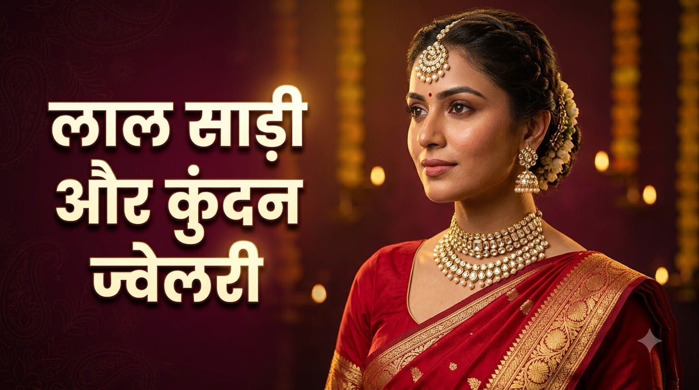 साड़ी के साथ ज्वेलरी