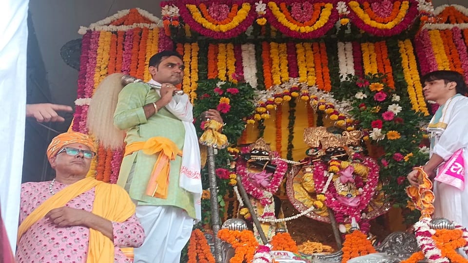 joy of Nandotsav pervades Nandgaon following Shri Krishna Janmashtami in  mathura