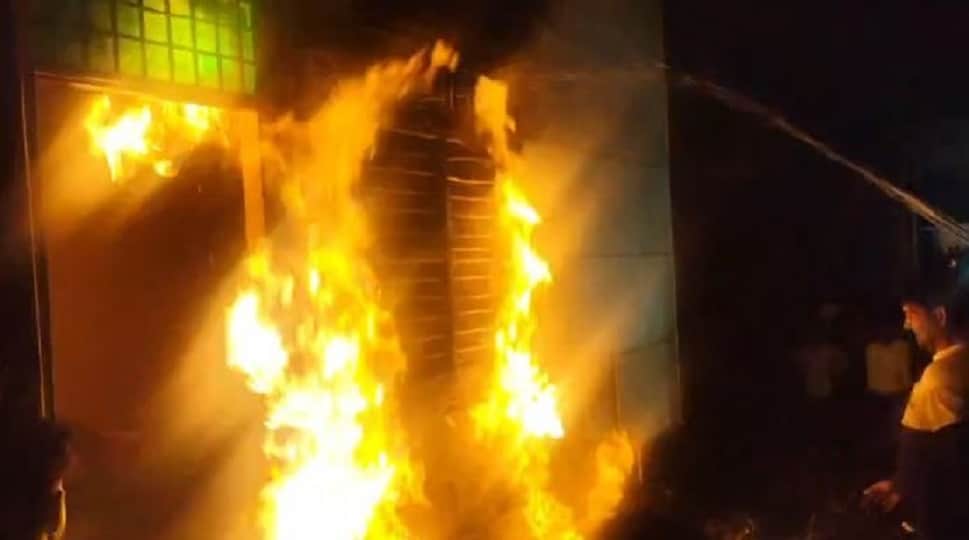 Fire breaks out following explosion in PNG line in Mathura three people suffer burns