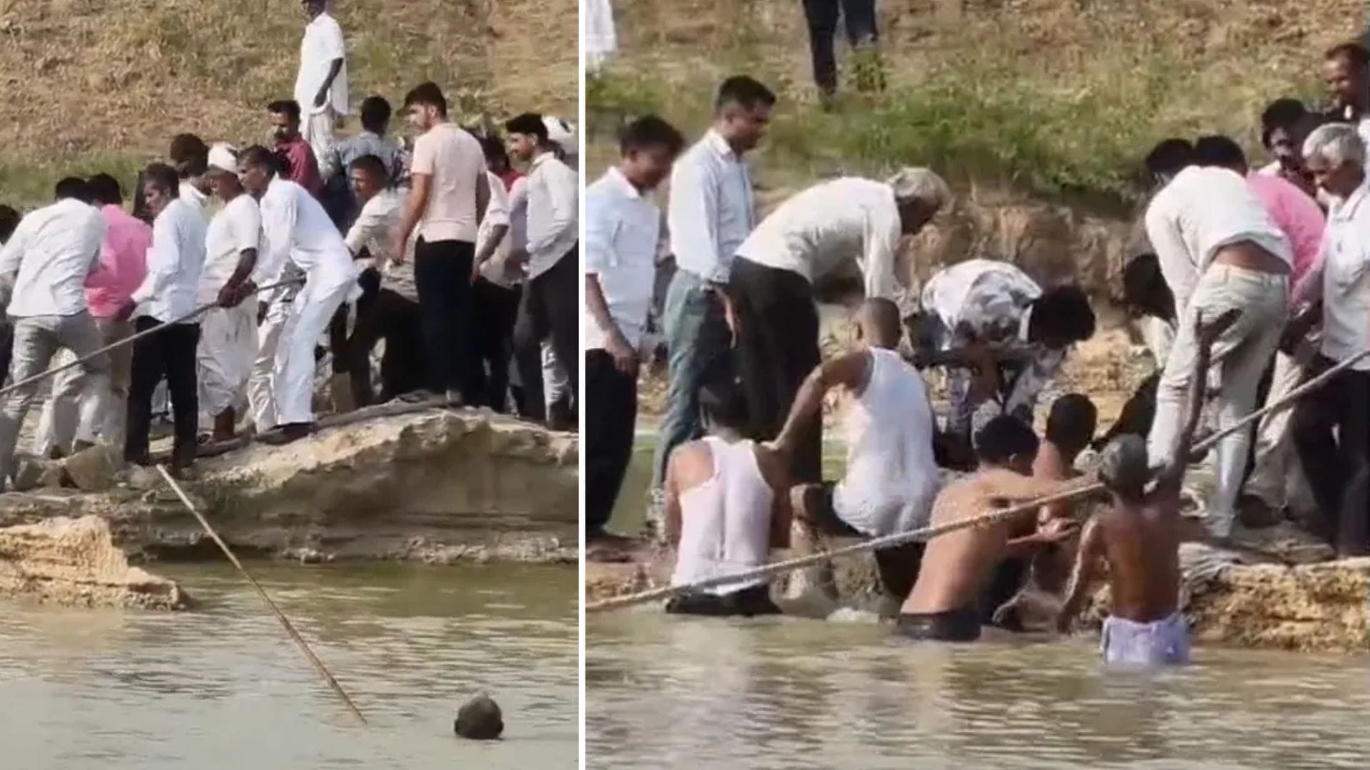 कृष्णमूर्ति विसर्जन के दौरान तालाब में डूबा युवक
