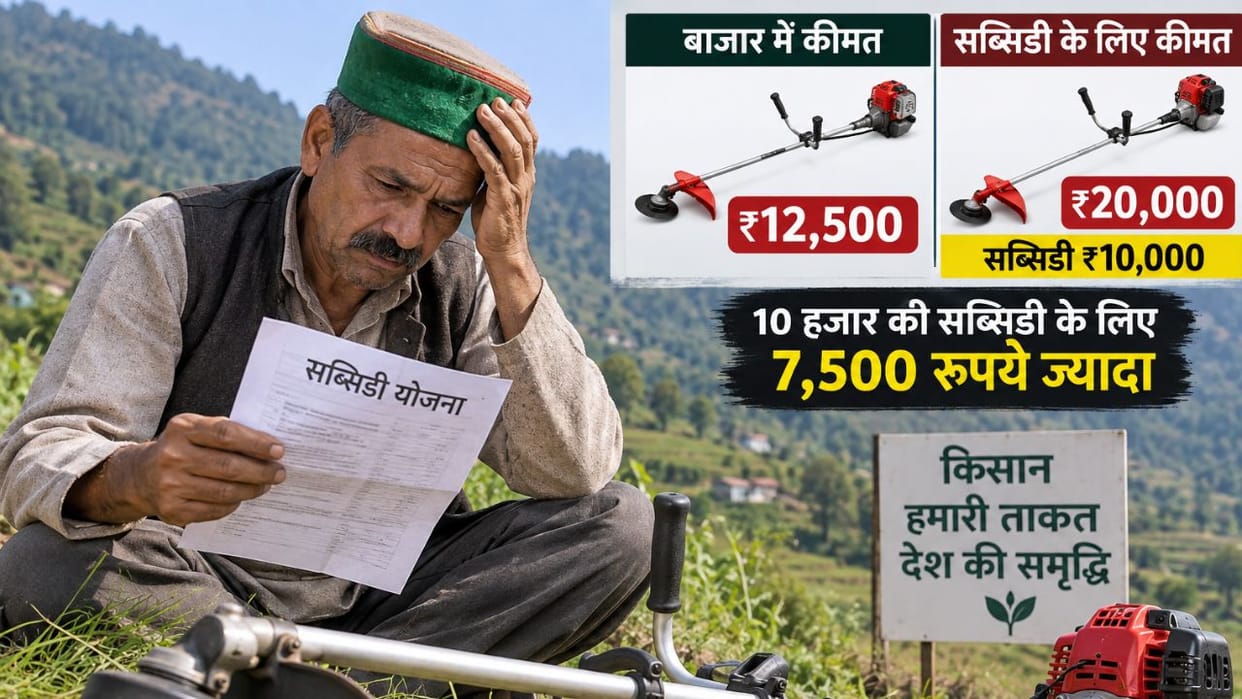 himachal farmer subsidy brush cutter market government rate