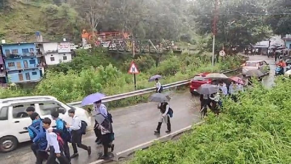 बागेश्वर जिले में औसत 21.67 मिमी बारिश दर्ज
