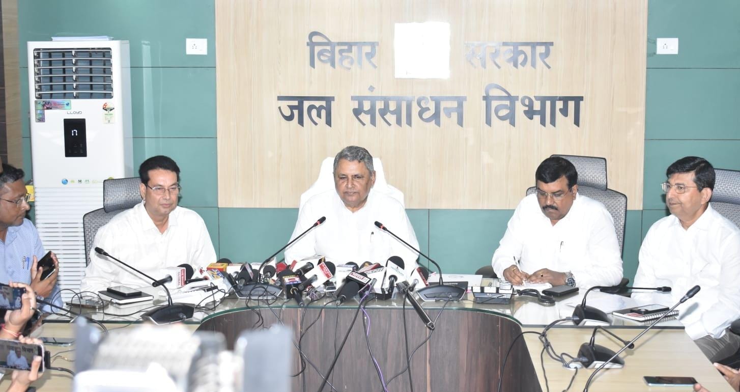 उप मुख्यमंत्री विजय चौधरी ने प्रेस वार्ता की।