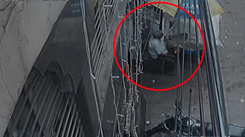 Delhi Building Collapse New CCTV footage of the Satya Niketan incident has surfaced