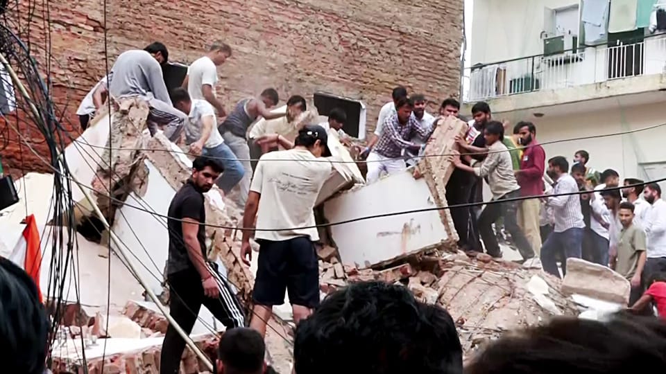 Delhi Building Collapse How a PG Started in a Vacant Building Safety Violation