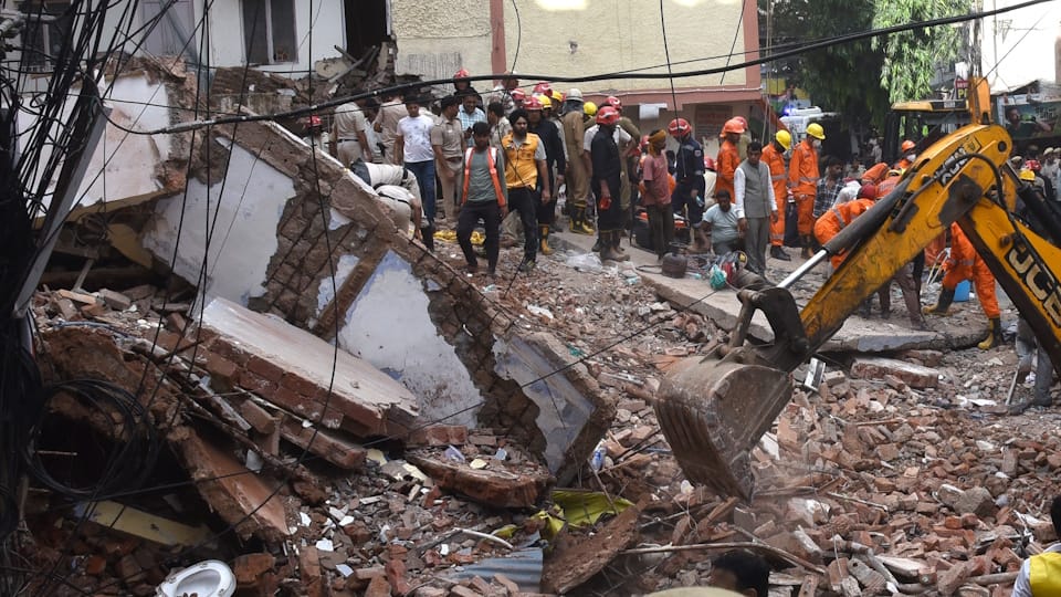 Delhi PG Building Collapse Removing Beam to Merge Two Shops Into Hall Led to Tragedy