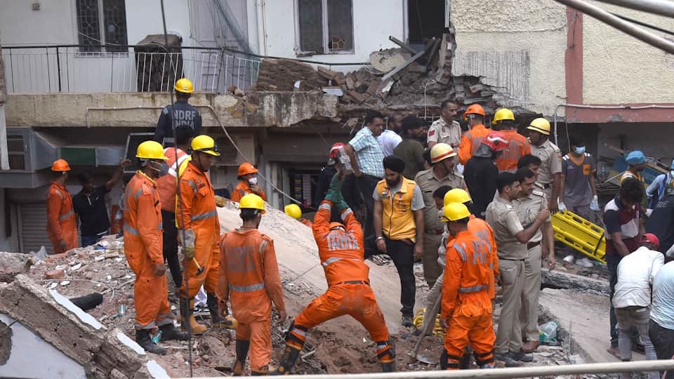 Delhi PG Building Collapse Removing Beam to Merge Two Shops Into Hall Led to Tragedy