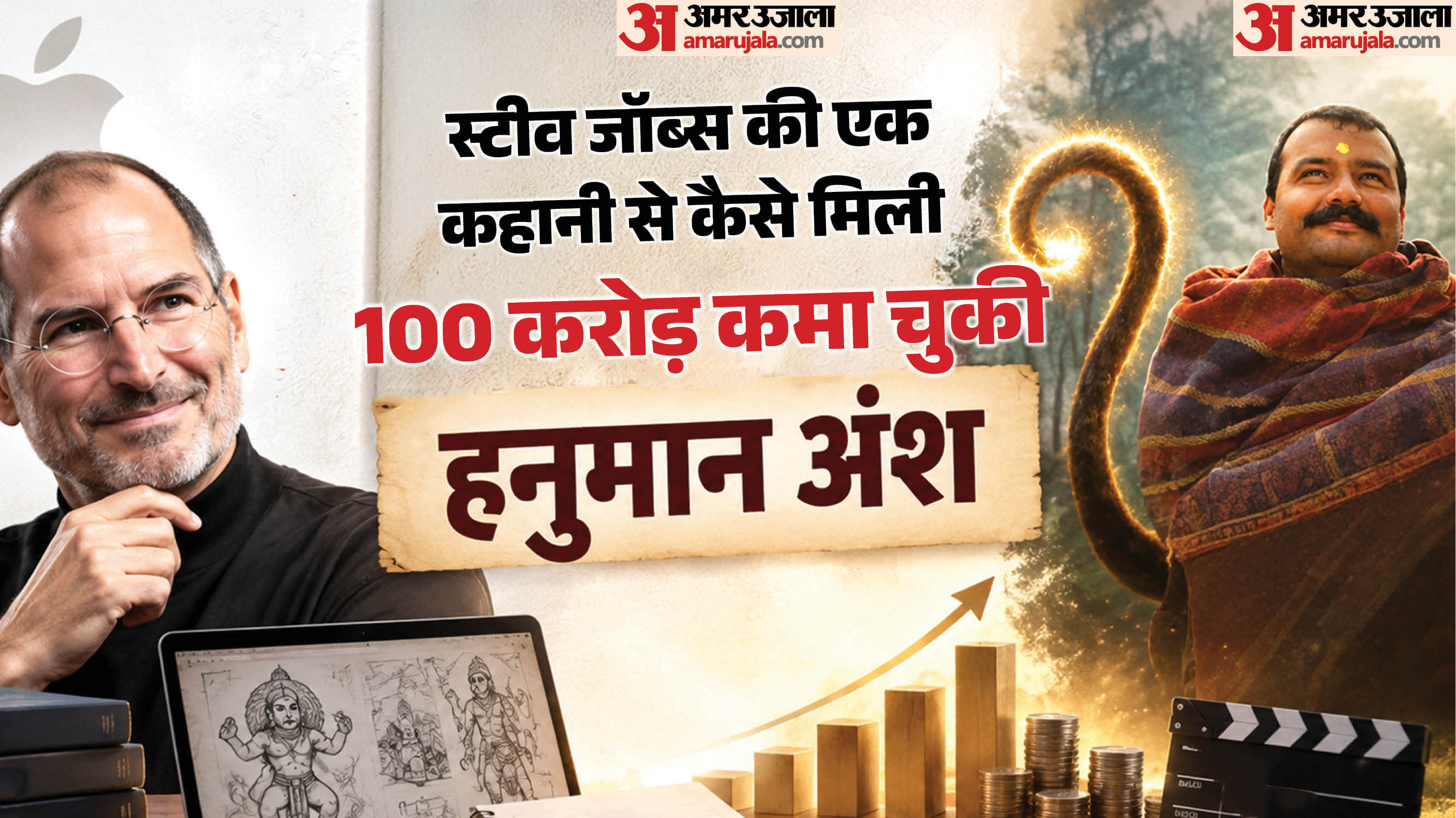 हनुमान अंश फिल्म के निर्माण में स्टीव जॉब्स की भारत आने की कहानी बनी प्रेरणा।