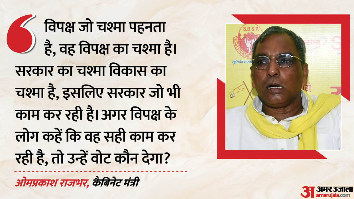 Minister Omprakash Rajbhar lashed out at SP over altercation between an MLA and  party worker in Azamgarh