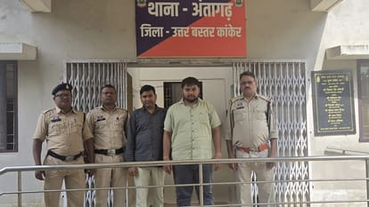 पुलिस हिरासत में आरोपी