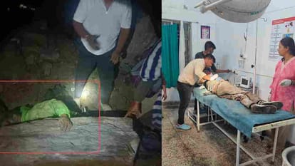 पत्थर के नीचे दबा यात्री