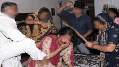 विवाहिता से मारपीट