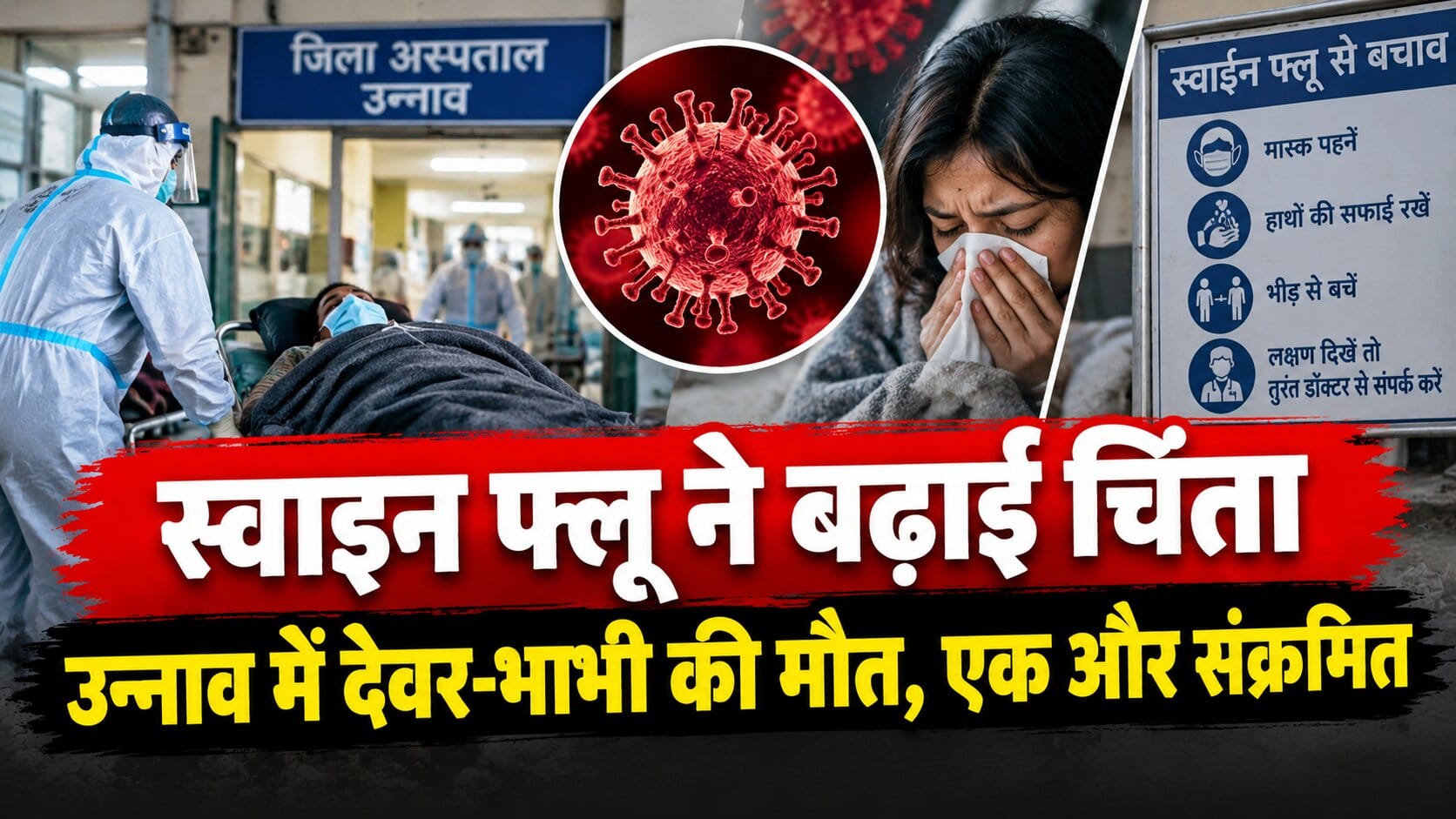 स्वाइन फ्लू की दस्तक के बीच दो मौतें