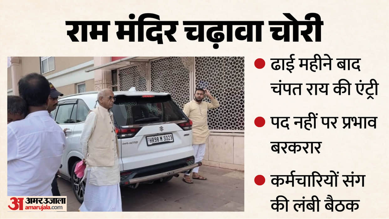 Champat Rai arrived at Ram Mandir and held three-hour closed-door meeting with staff