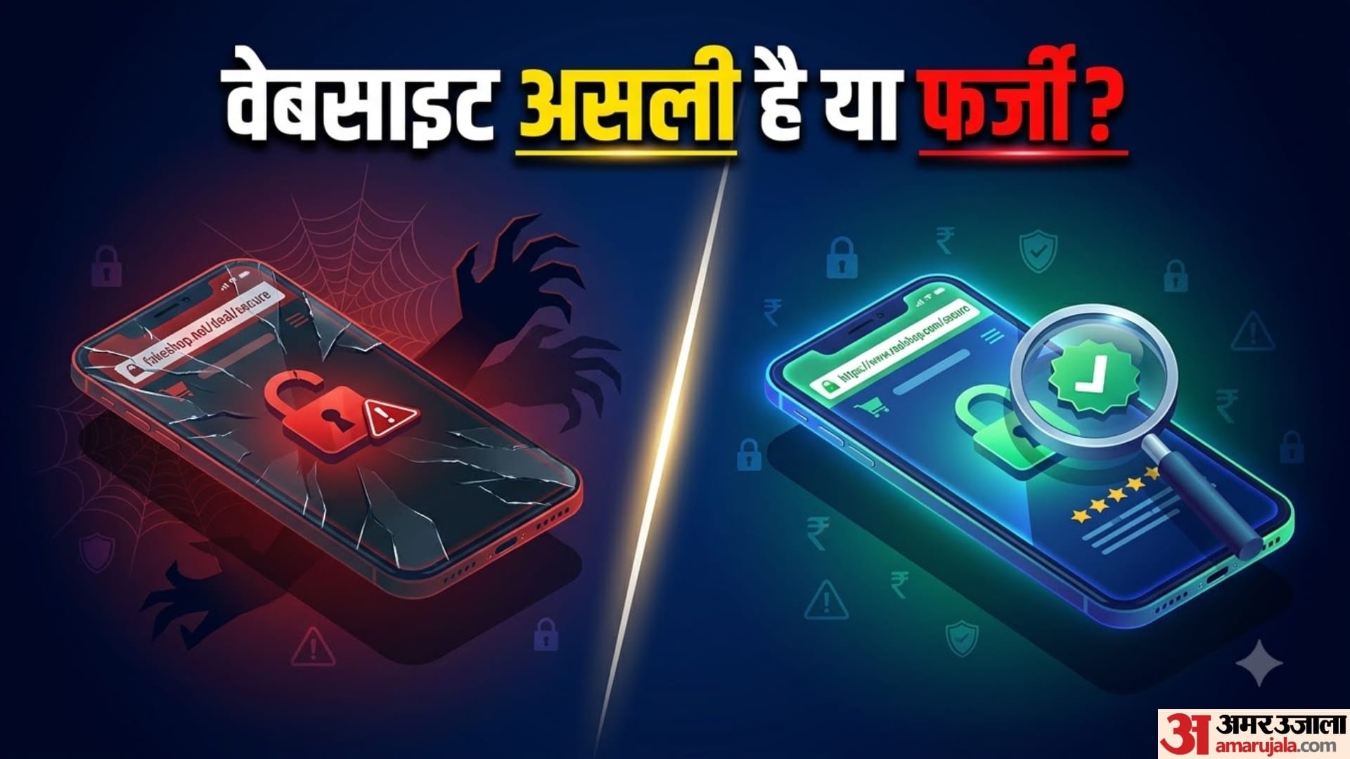 वेबसाइट असली है या फर्जी?