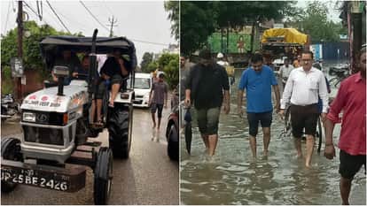 heavy rain in bareilly drains Choked and Roads Submerged in Bareilly