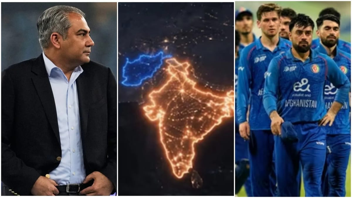 अफगान क्रिकेट बोर्ड के प्रोमो में PoK और गिलगित‑बाल्टिस्तान भारत के नक्शे में, पाकिस्तान भड़का