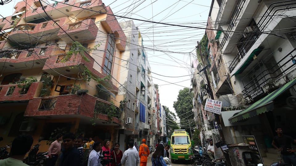 Delhi Building Collapse PG Runs in Cramped Lanes Rent high As Society