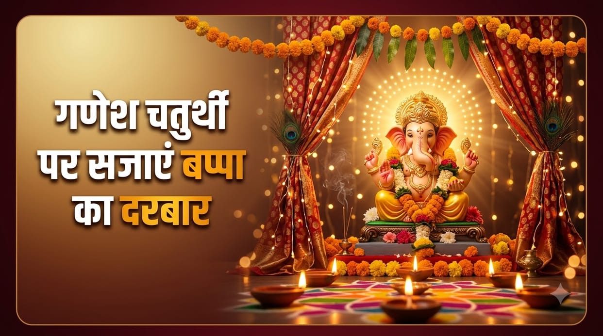 Ganesh Chaturthi Decoration Ideas: How to Decorate Bappa’s Darbar with Beautiful Lights