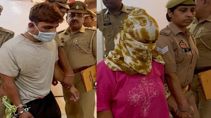 गिरफ्तार जिम ट्रेनर और उसकी पत्नी।