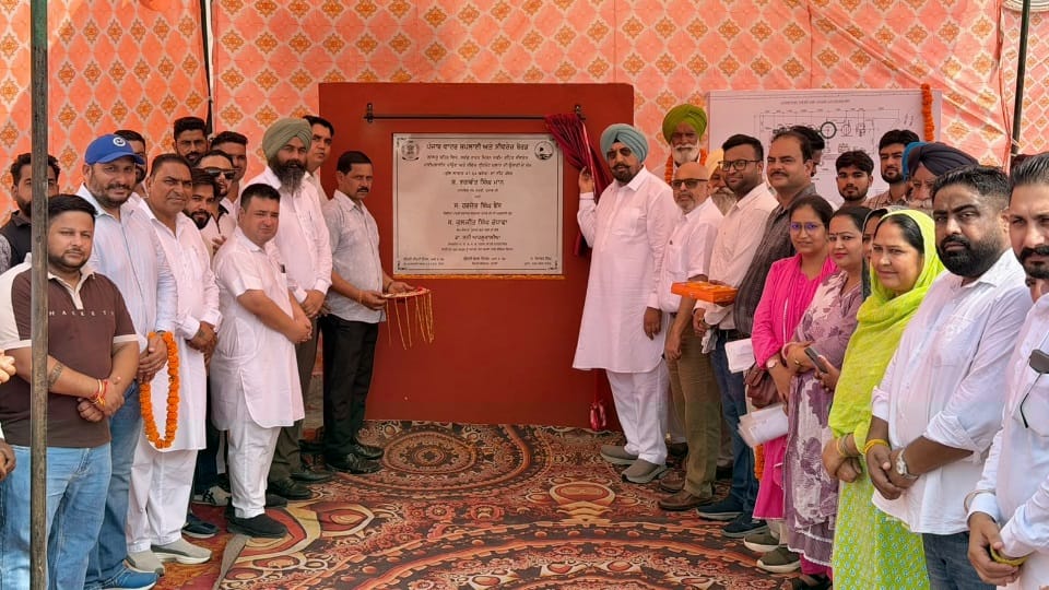 Sewerage project launched in Lalru To cost ₹47.54 crore MLA Kuljit Randhawa inaugurated project
