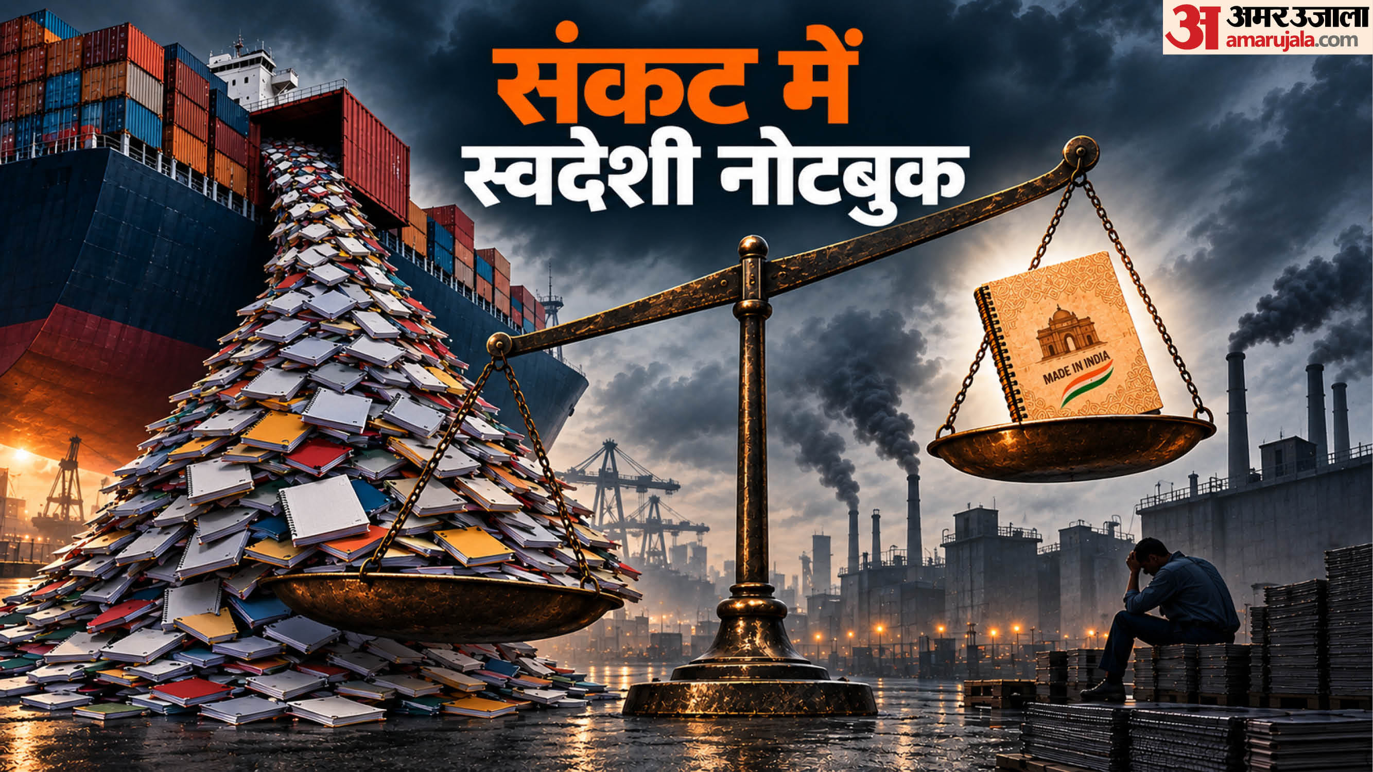 नोटबुक के आयात से घरेलू उद्योग की बढ़ी परेशानी।
