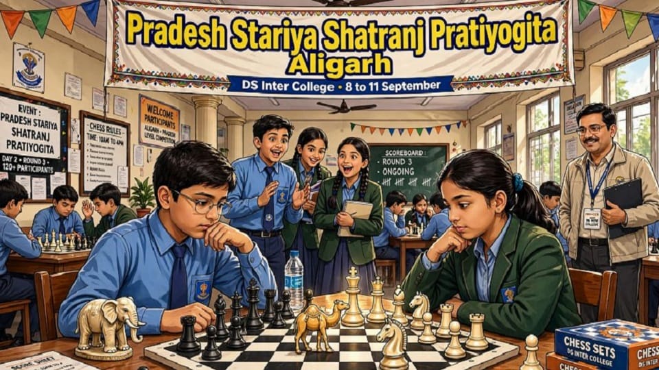 State-Level Chess Championship Begins in Aligarh