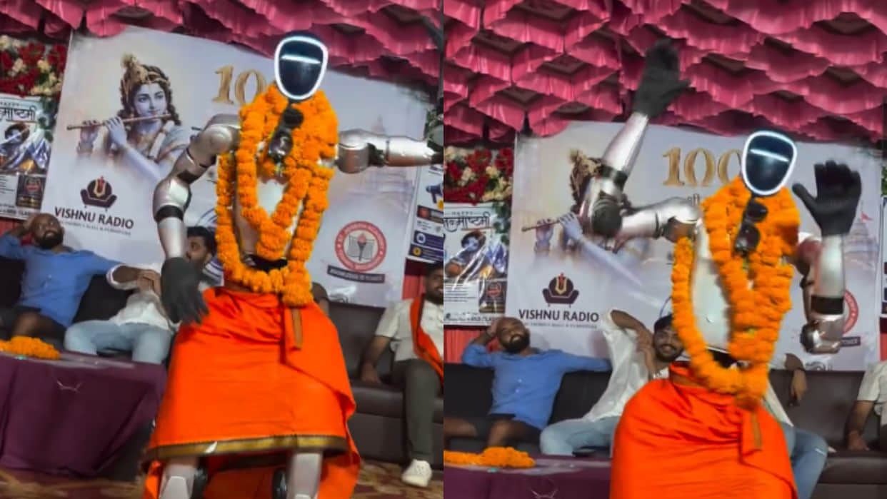 Bihar humanoid robot dance to pawan singh famous bhojpuri song lollipop lagelu viral video