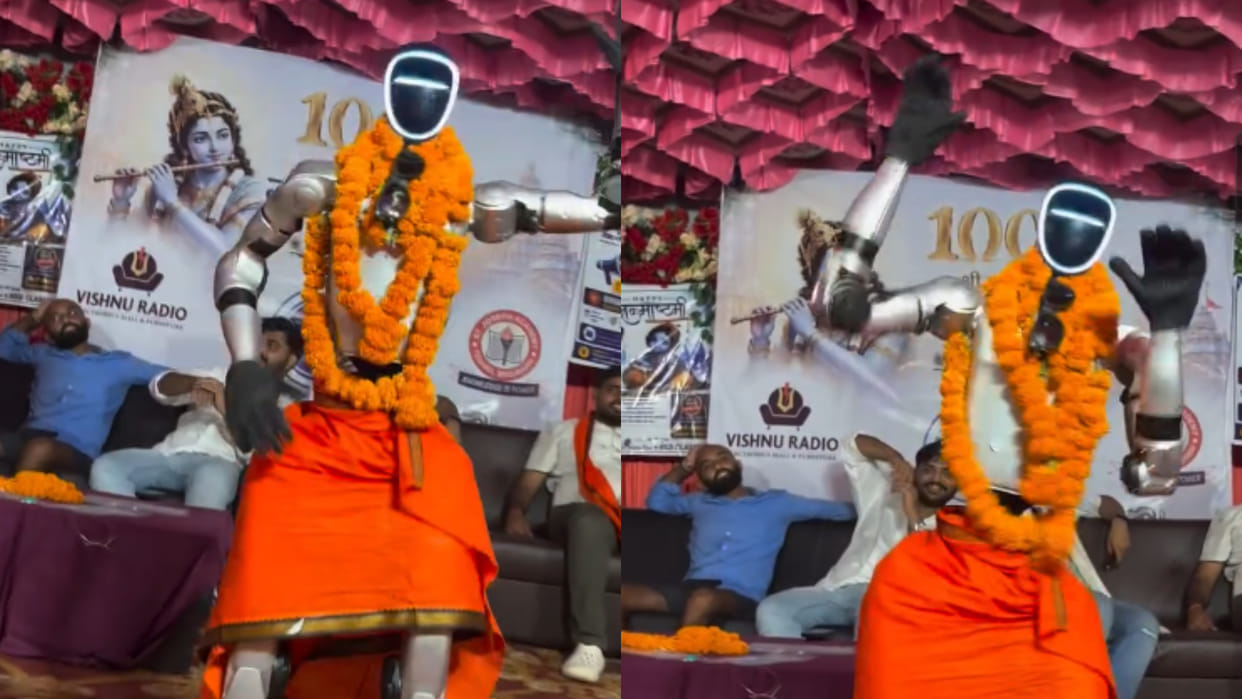 Bihar humanoid robot dance to pawan singh famous bhojpuri song lollipop lagelu viral video