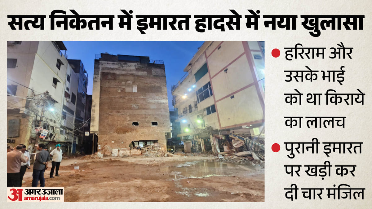दिल्ली पीजी हादसा:किराये के लालच में बनाई थी चार मंजिल, काफी पुरानी थी इमारत; पुलिस की एफआईआर में बड़ा खुलासा – Satya Niketan Building Collapse Fir Claims Allegations Of Unauthorized Construction दिल्ली पीजी हादसा:किराये के लालच में बनाई थी चार मंजिल, काफी पुरानी थी इमारत; पुलिस की एफआईआर में बड़ा खुलासा – Satya Niketan Building Collapse Fir Claims Allegations Of Unauthorized Construction