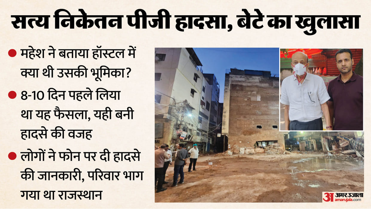satya niketan pg collapse Hariram Urmila sent to 14 days Judicial Custody Mahesh two days Police Custody