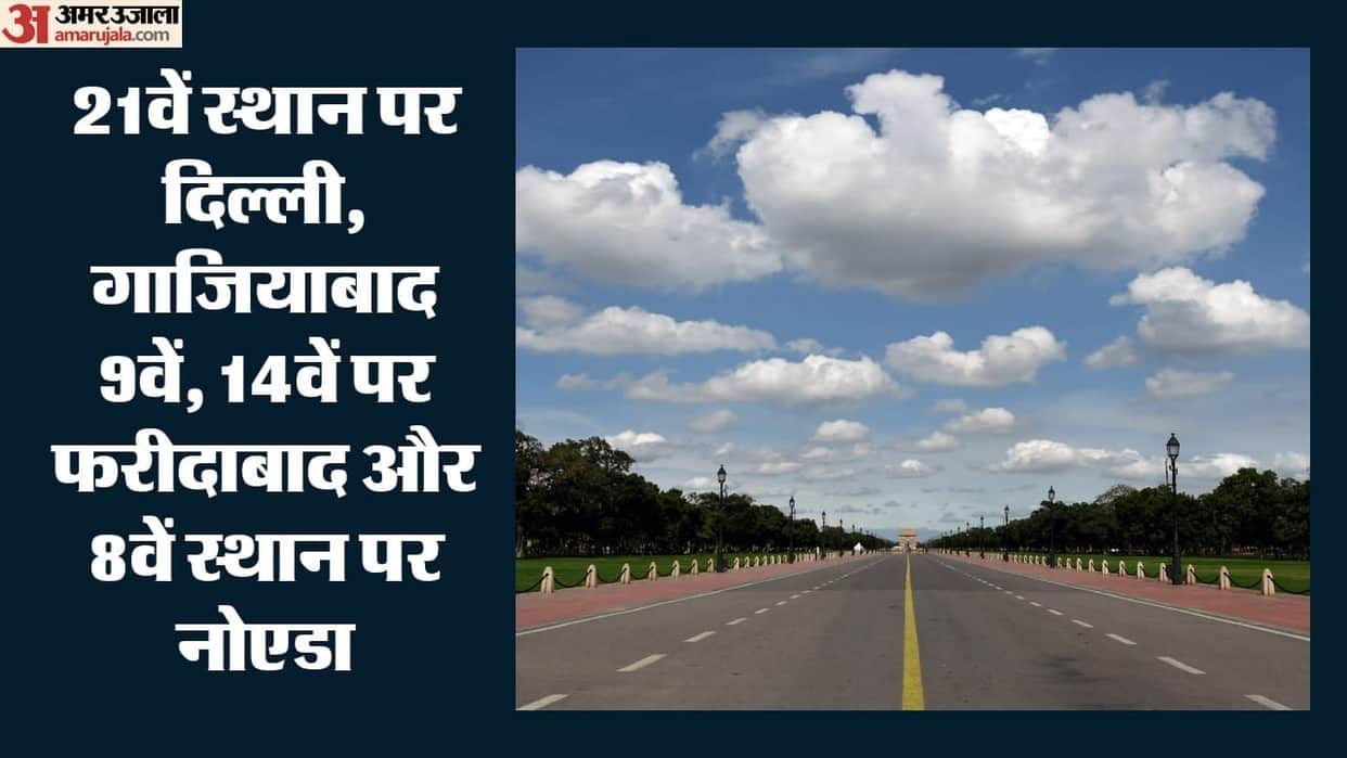 Clean Air Survey 2026 Delhi at 21st position Ghaziabad at 9th with improvement of three points Faridabad at 14