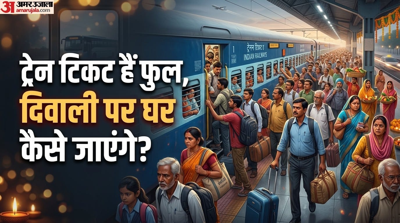 दिवाली के लिए ट्रेन टिकट फुल होने पर घर कैसे जाएं?