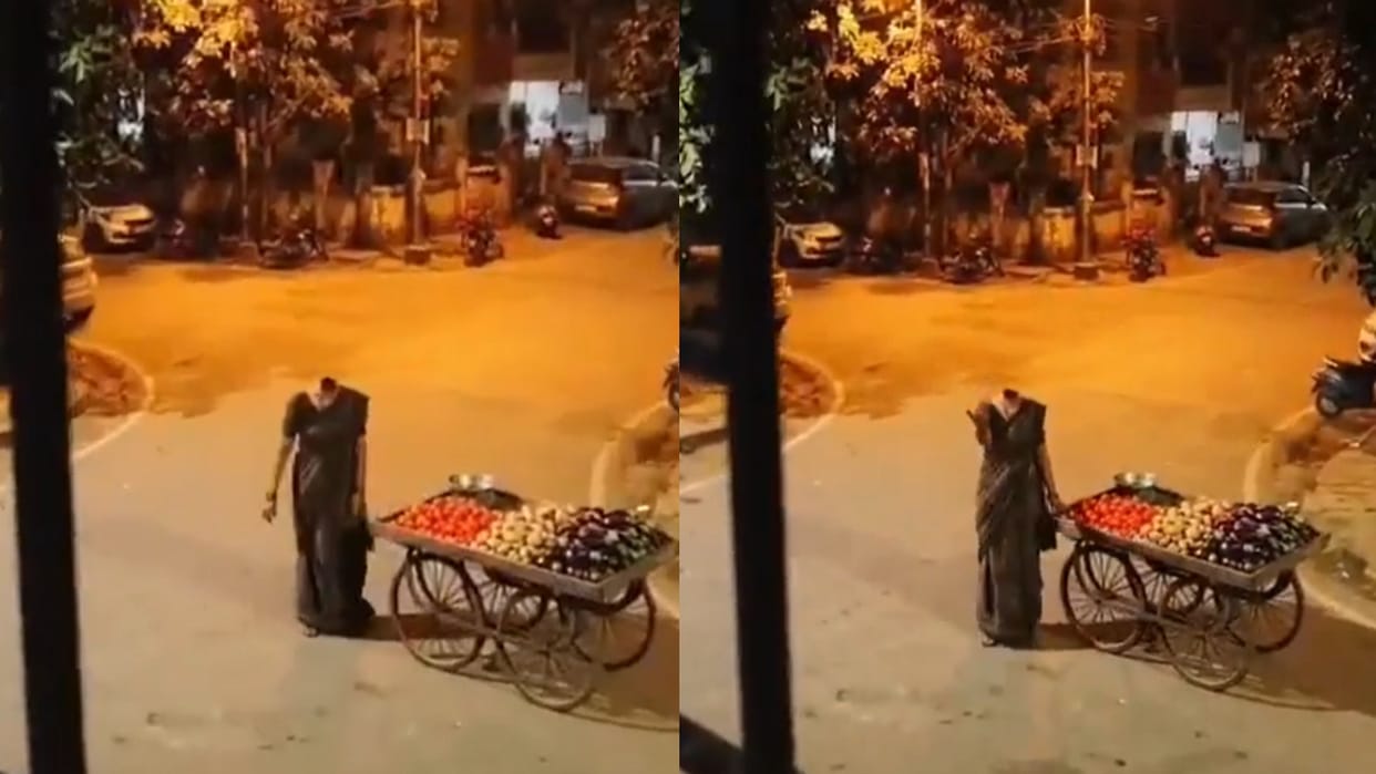 Headless woman spotted selling vegetables on the street the truth behind the video left people stunned