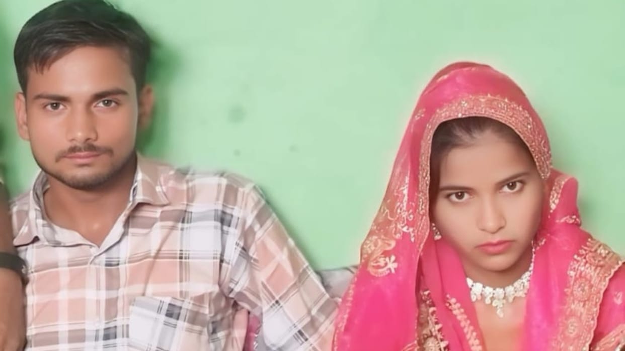 husband wife on motorcycle killed after being run over by speeding car in Bareilly
