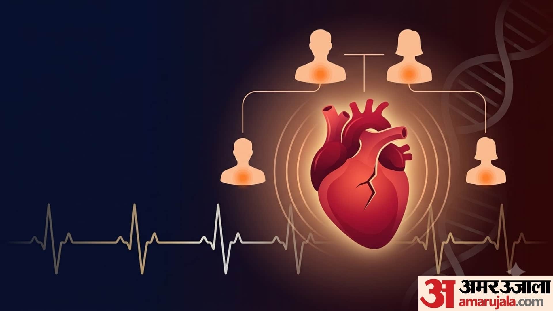 Is heart attack inherited from mother or father kin logo me heart attack ka khatra jyada rehta hai