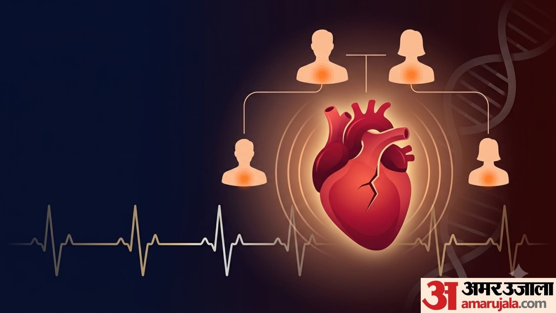Is heart attack inherited from mother or father kin logo me heart attack ka khatra jyada rehta hai