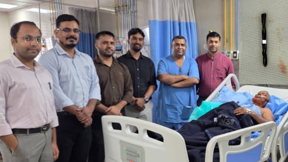 drill bit had been lodged in chest of 53-year-old man for 11 years PGI doctors saved his life through surgery