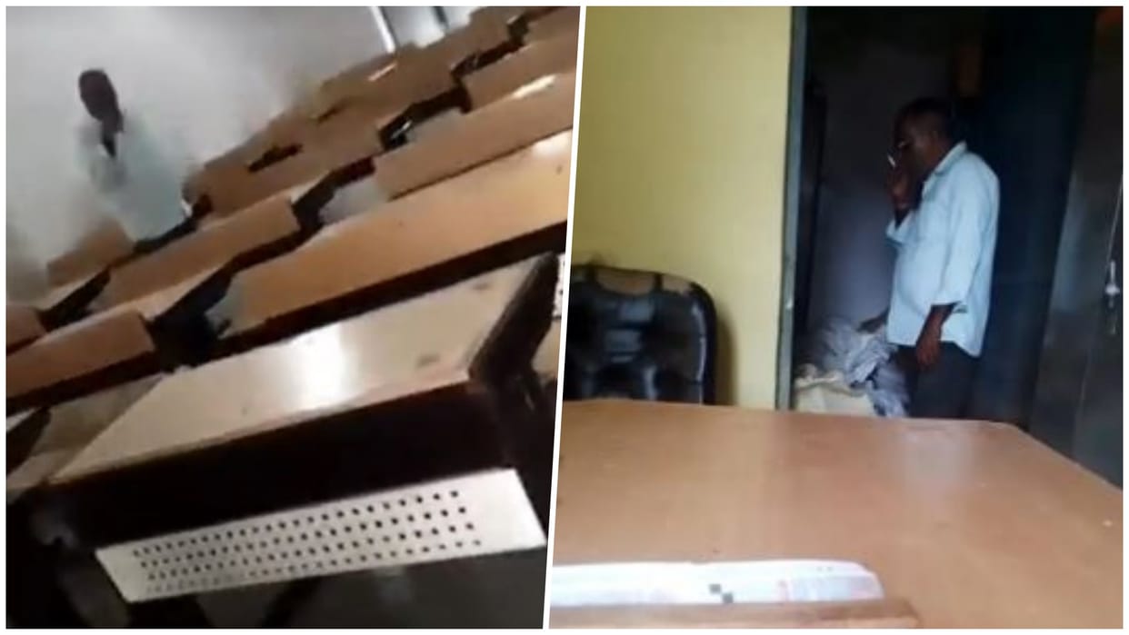 Guna: Teacher Flouts Rules, Former Principal Seen Smoking Beedi in Class; No Stranger to Controversies