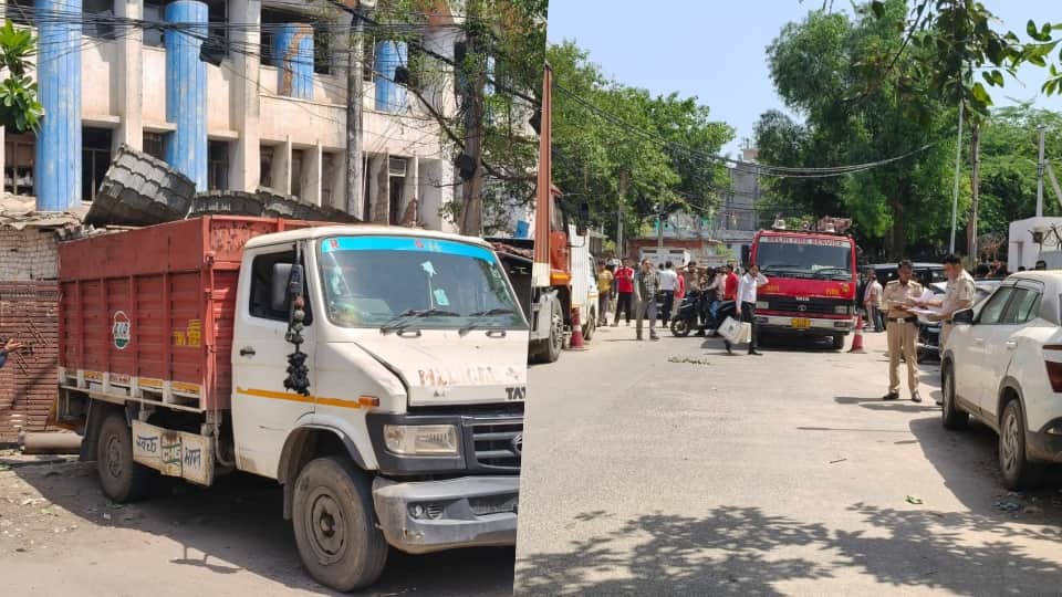 Explosion at an oxygen cylinder shop in Okhla Phase-1