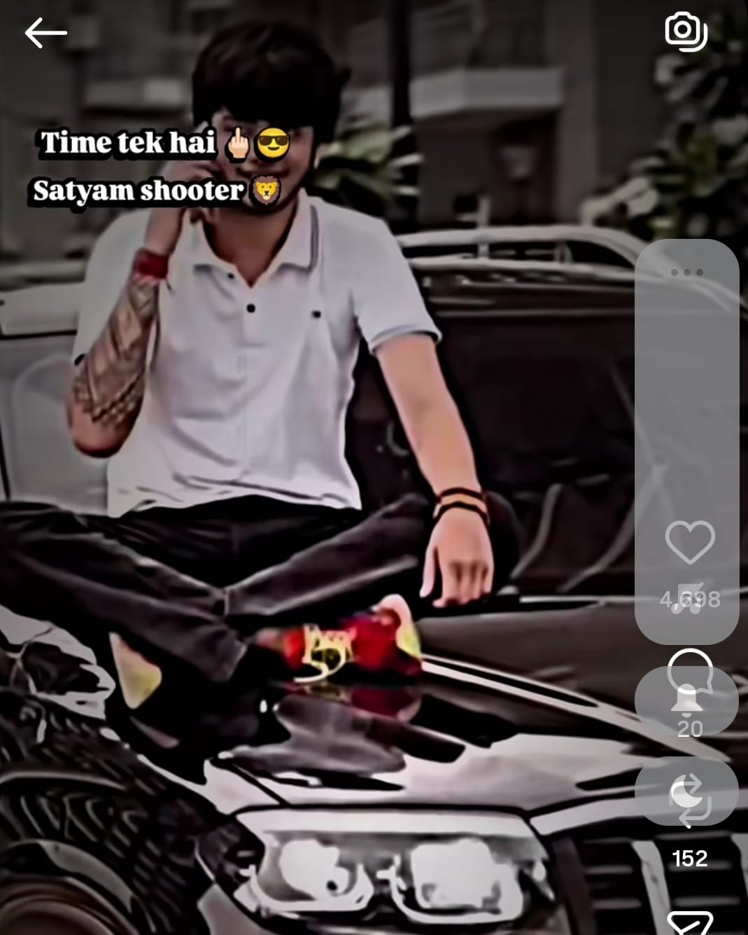 सत्यम के नाम से दी गई धमकी।
