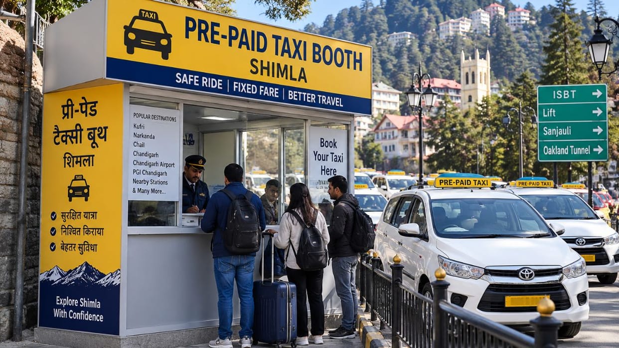 shimla three new prepaid taxi booths auckland sanjauli lift