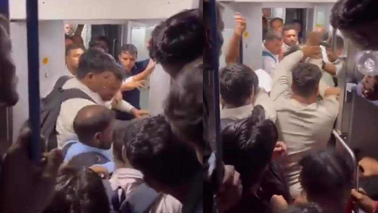 Jhansi: Mother dragged by her hair and slapped repeatedly in front of her children on a moving train