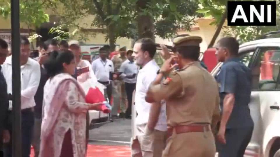 Rahul Gandhi arrived to attend DISHA meeting in Raebareli